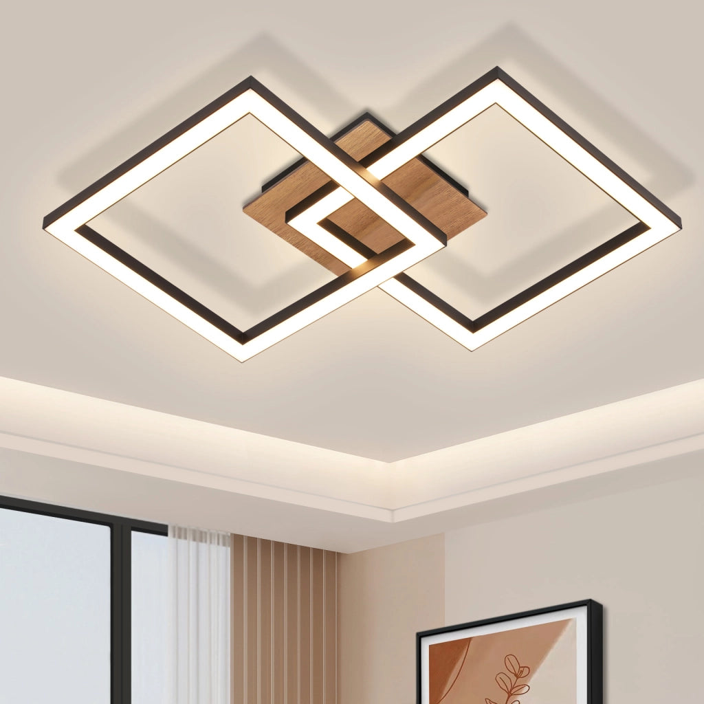 ZMH Lampada da soffitto plafoniera LED moderna 12W bianca calda per soggiorno cucina