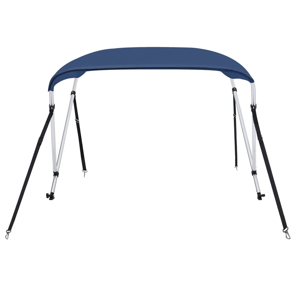 Bimini di Prua con Tendalino a 2 Archi Blu Marino 150x120x110cm CFW8949949