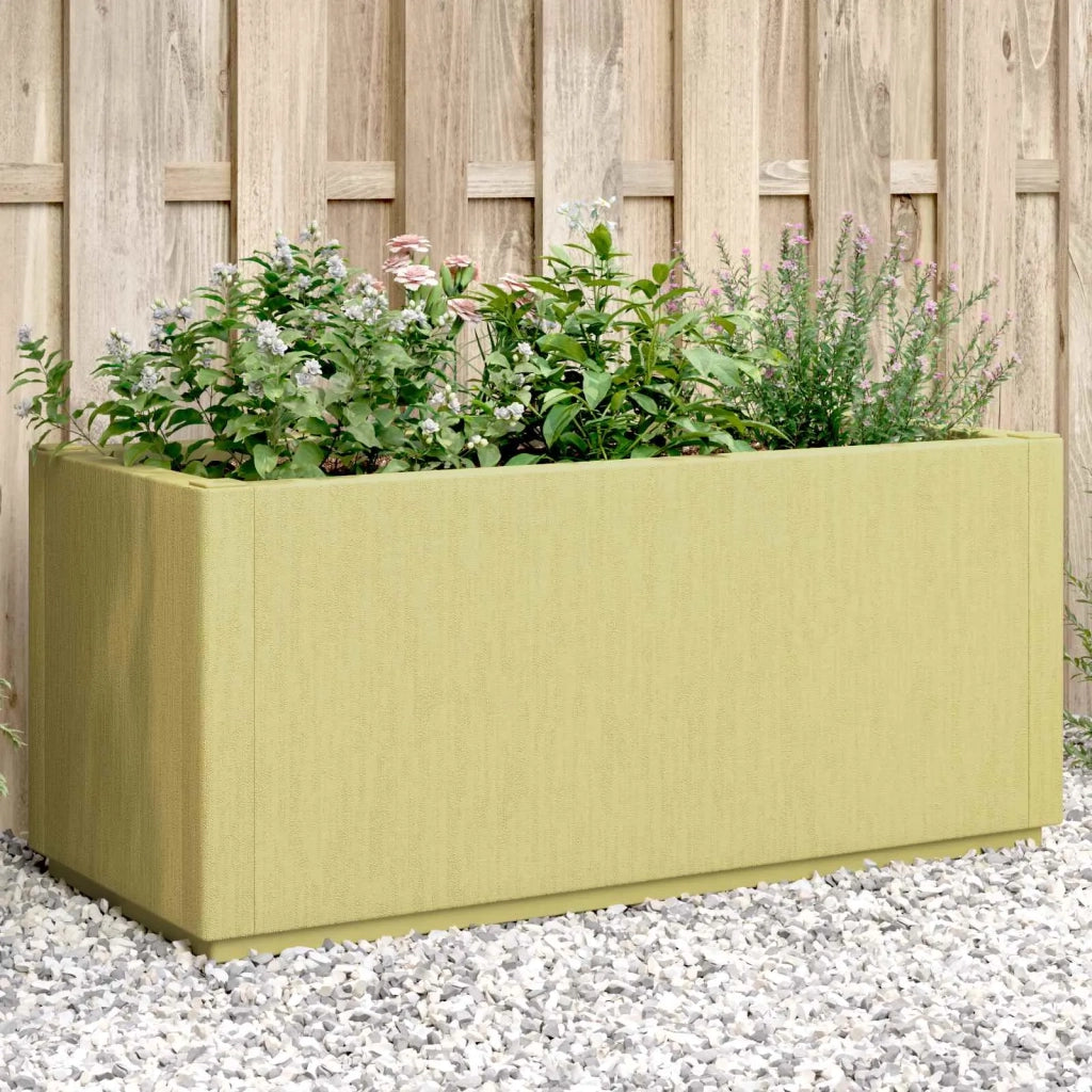 Scatola per Fiori da Giardino Verde 80 x 36 x 35 cm PP
