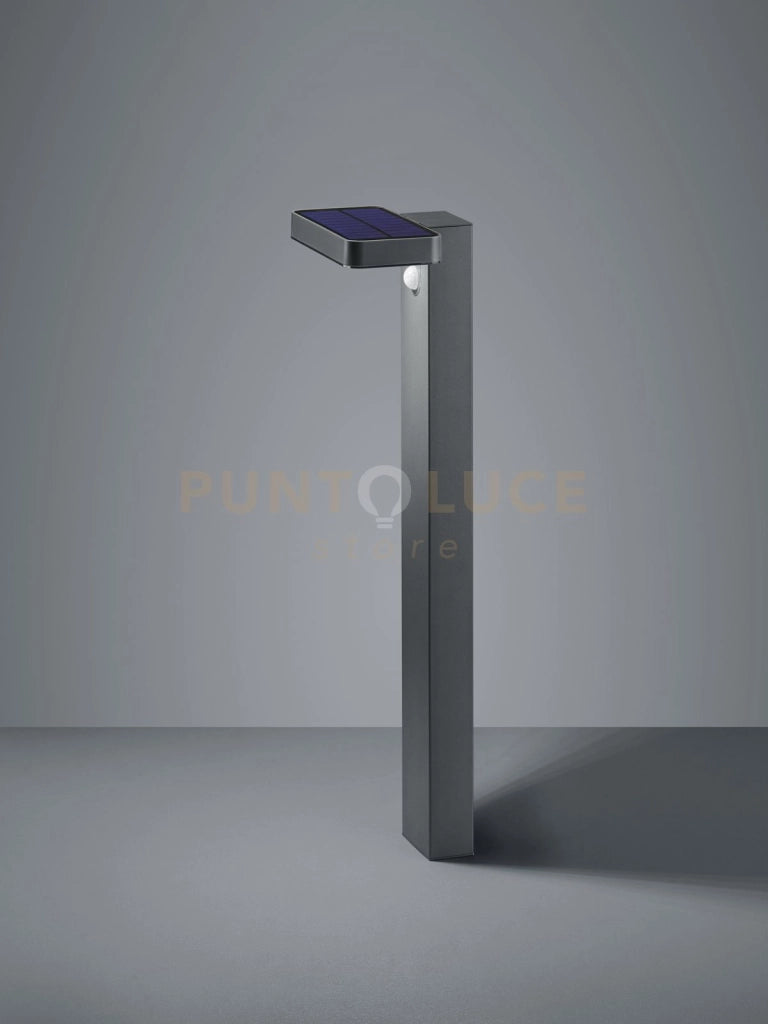 ESQUEL PALO LED DA ESTERNO SOLARE RICARICABILE ANTRACITE CON SENSORE DI MOVIMENTO IP44 H.60CM