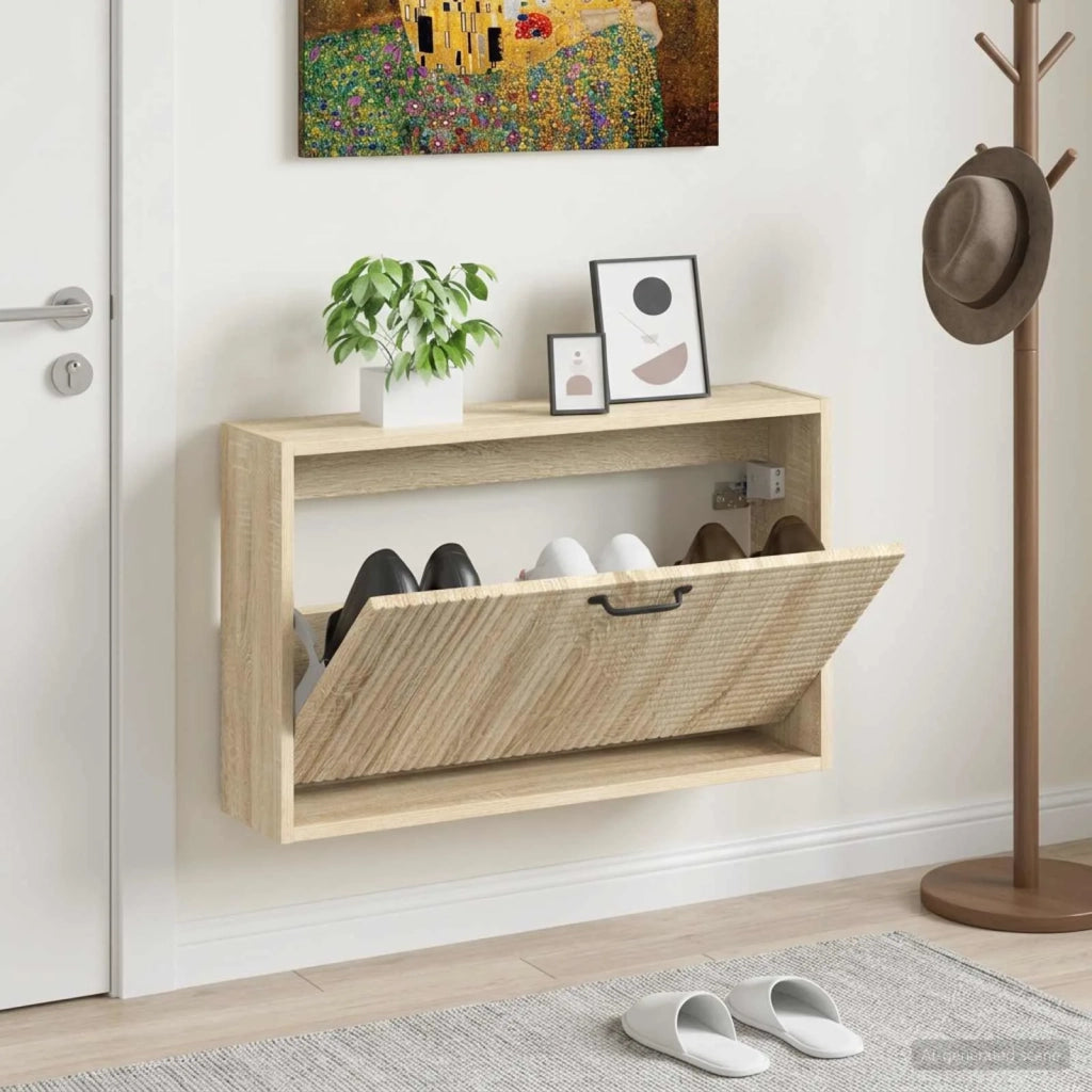 Mobiletto per Scarpe da Muro HAARLEM 71 x 17 x 43 cm 896847