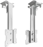 Sostegno per schermo a soffitto bianco - LCD LED Plasma schermo curvo per tetto inclinato caravan camion camper pieghevole VESA 75 100 Modello: L87WA
