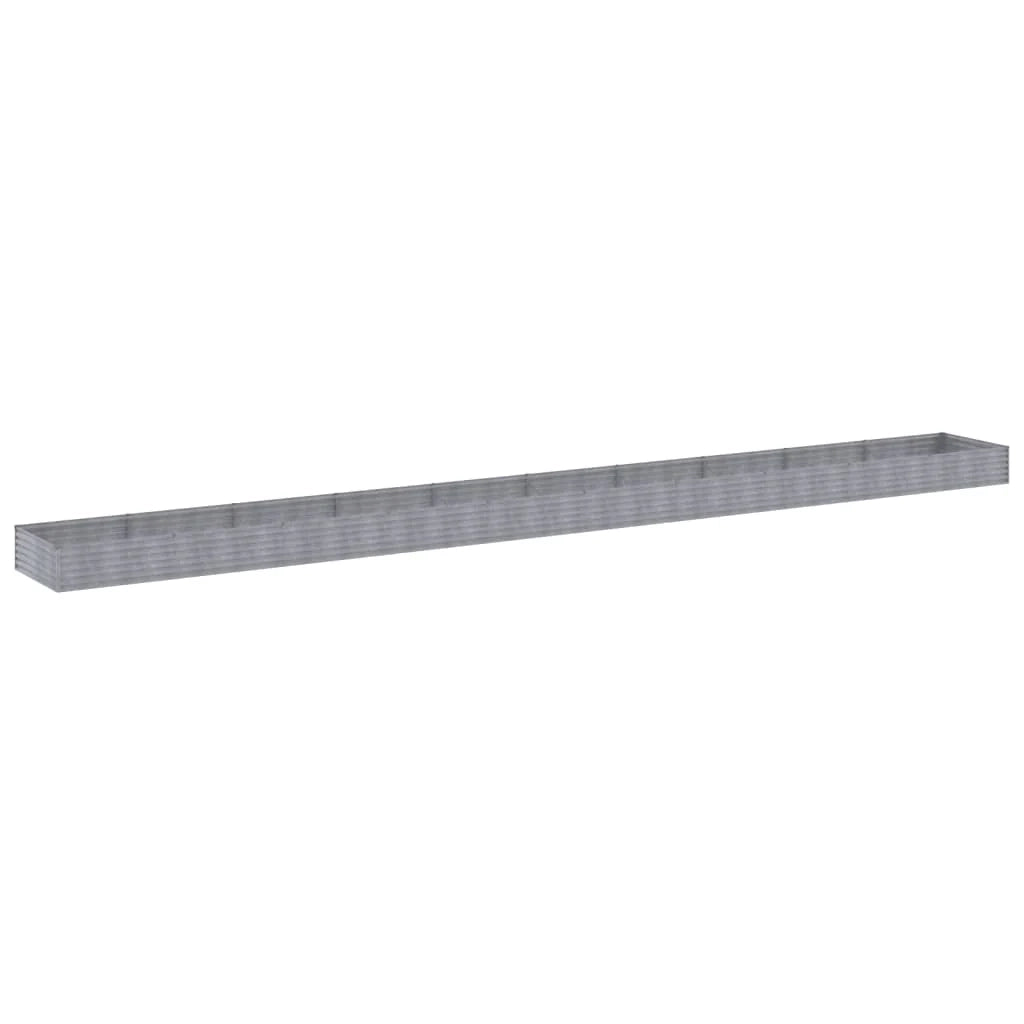 Fioriera rialzata per piante e fiori terrazza giardino 960 x 100 x 36 cm acciaio corten marrone 02_0039469