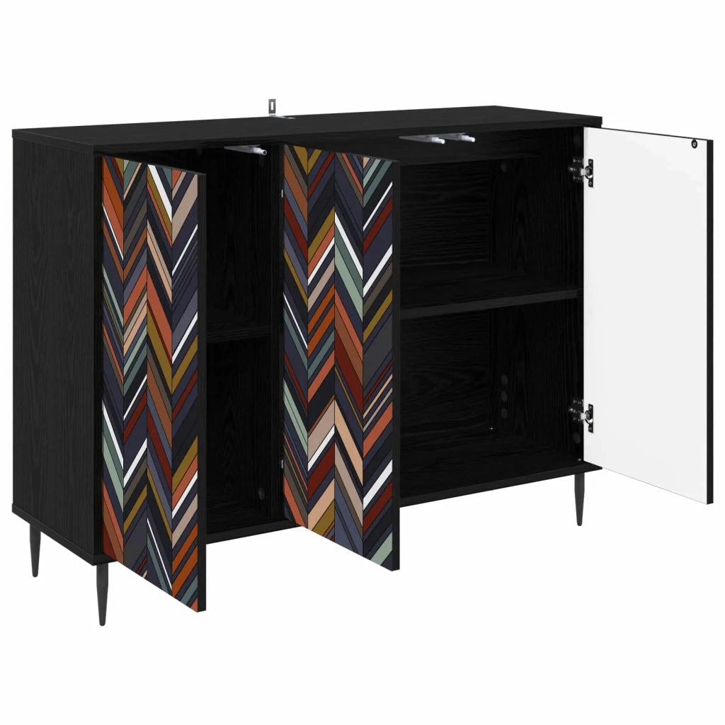 Credenza OMMEN Rovere Nero 102 x 33 x 76 cm 8006979