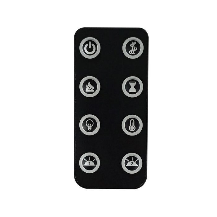 Camino Elettrico da Parete o Incasso Alaro Ultra+ 152x18x52 cm Effetto Fiamma Telecomando in MDF Nero