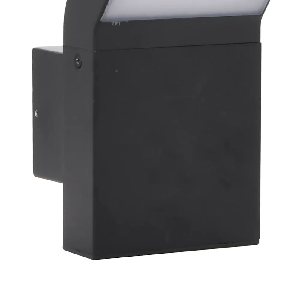 Applique per Esterni con LED 2 pz Nere Alluminio Pressofuso 4006269