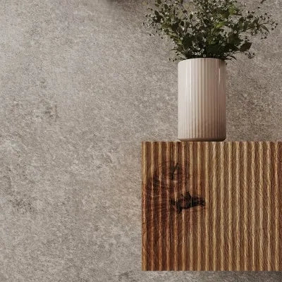 Cassetto sospeso 40 cm rovere naturale con anta cannettata Tevere