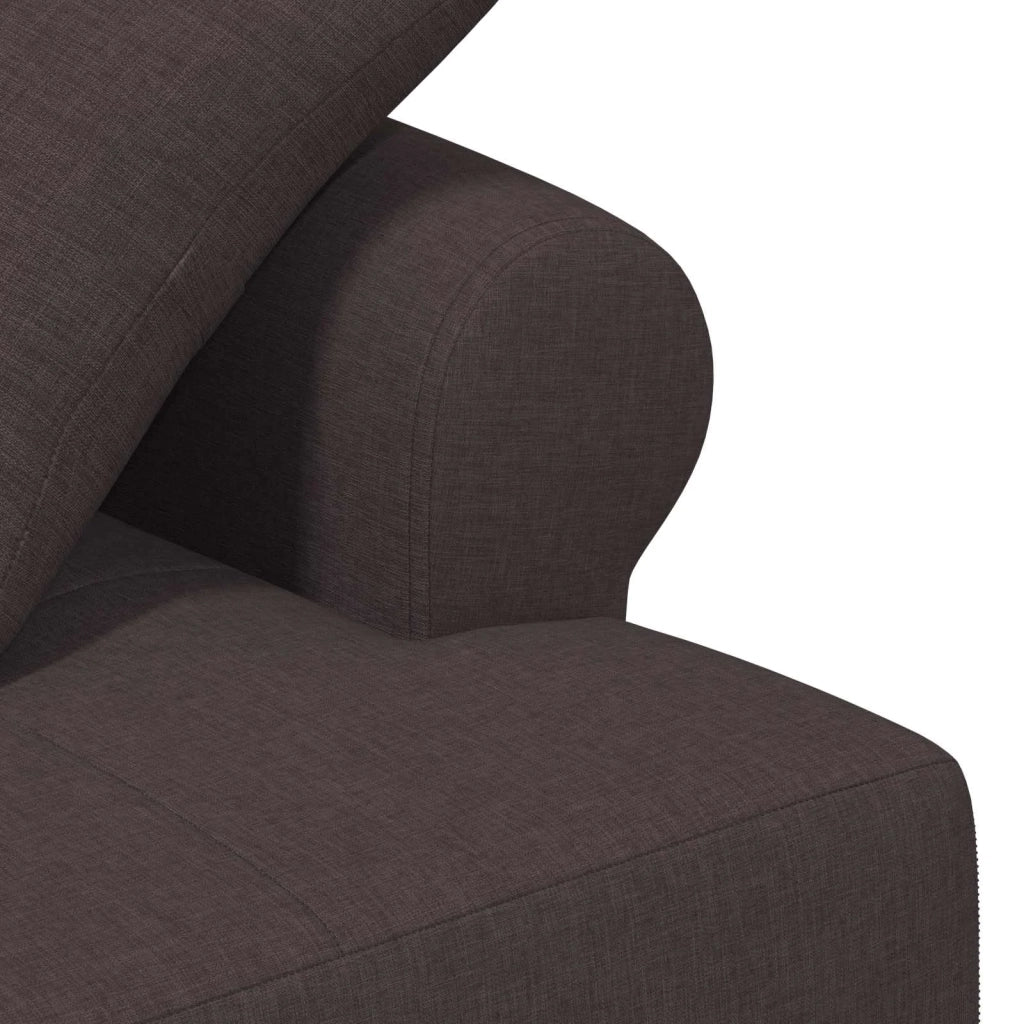 Loveseat con bottoni imbottiti Marrone Scuro 120 x 65 x 79 cm 42041813