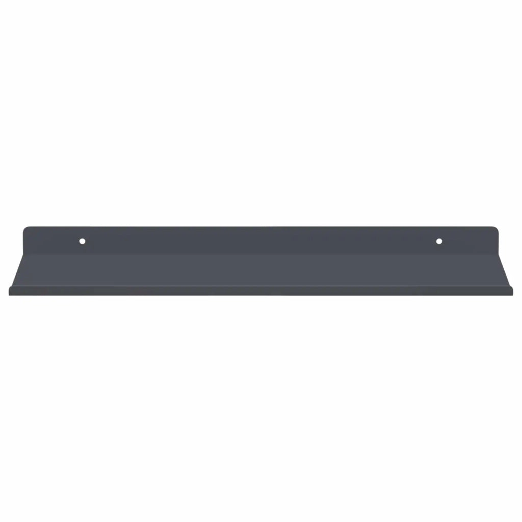 Mensola sospesa 2 pcs Antracite 40 x 18 x 2,5 cm Acciaio 8004012