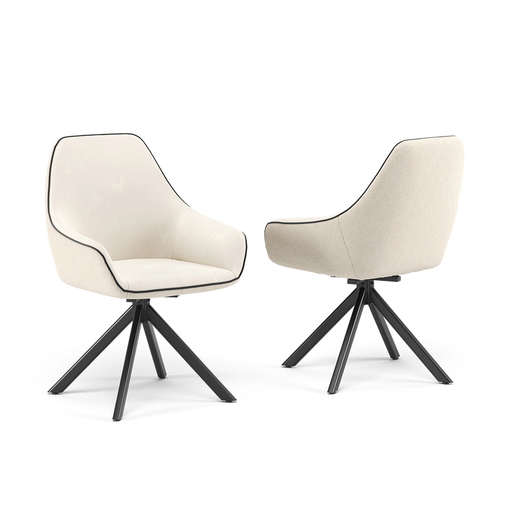 Vicco Lounge chair Beige Set di 2
