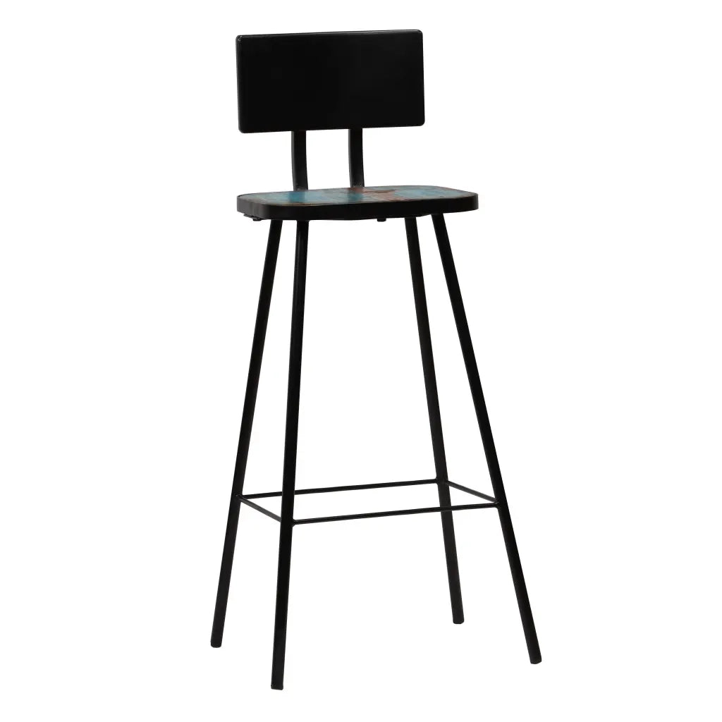 Sedie da Bar 4 pz Legno Massello di Recupero cod mxl 75234