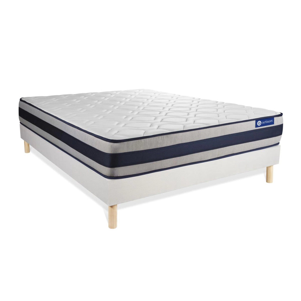 Kit rete e materasso Actiflex ergo 130x190cm - Spessore : 24cm - Molle insacchettate e memory foam - rigido