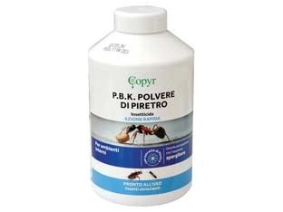Insetticida Pbk in Polvere di Piretro Copyr 250 g 2 Pezzi