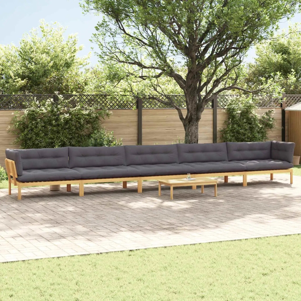 6 Pezzo Unità di divano pallet da giardino 3418300