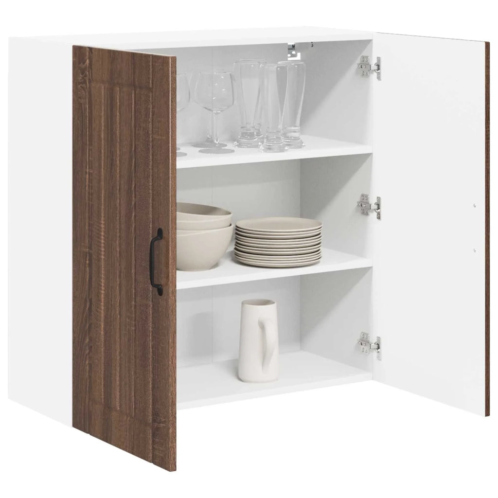 Armadietto a muro LUCCA Rovere Marrone 80 x 31 x 80 cm