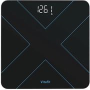 Pesa Digitale Bagno con Display LED - Misura Peso fino a 180kg, Design Stilizzato, Consumo Energetico Ridotto