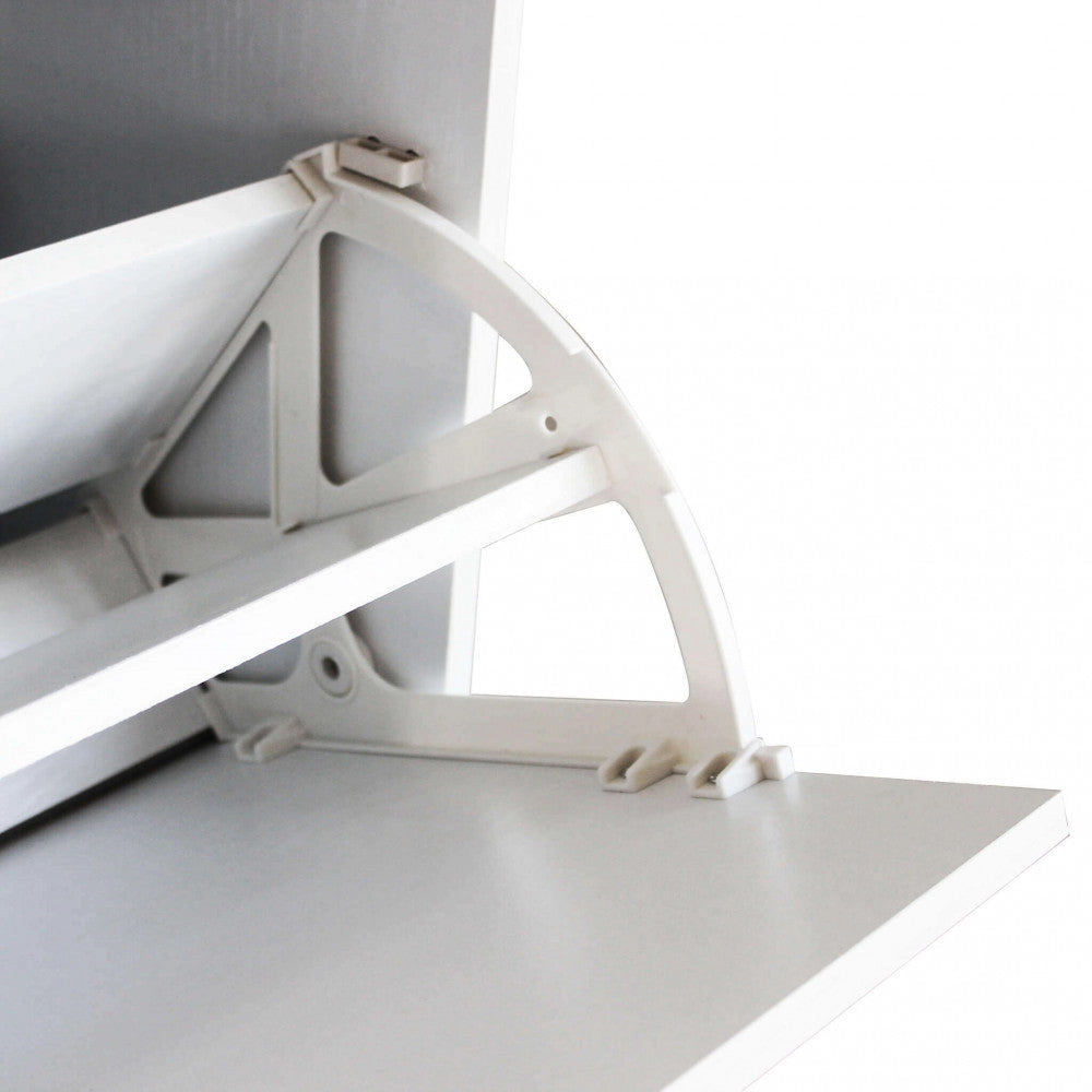 Scarpiera Wendy 60x24x150 h cm in Legno Bianca