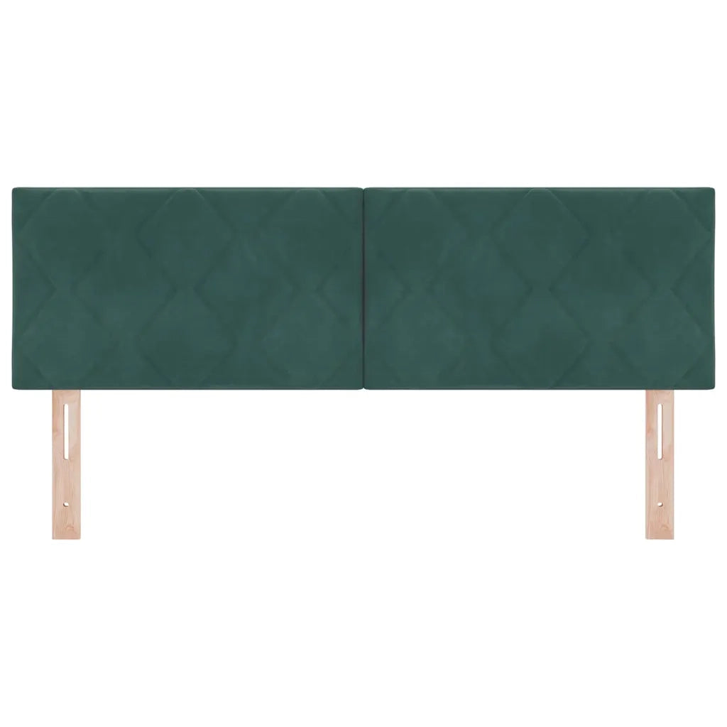 Testiera LED Verde Scuro 160 cm Velluto 3338236