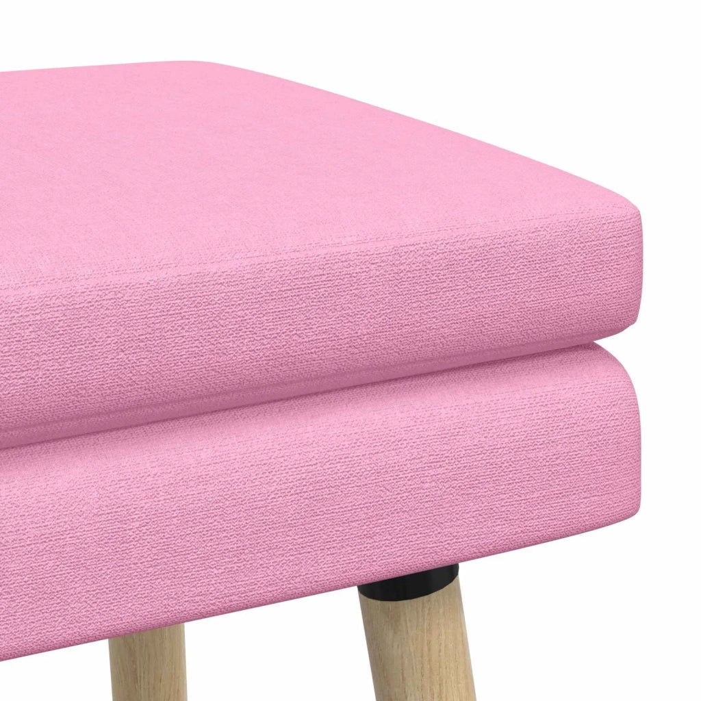 Panchina a doppio strato Rosa 80 x 40 x 47 cm Tessuto 42038443