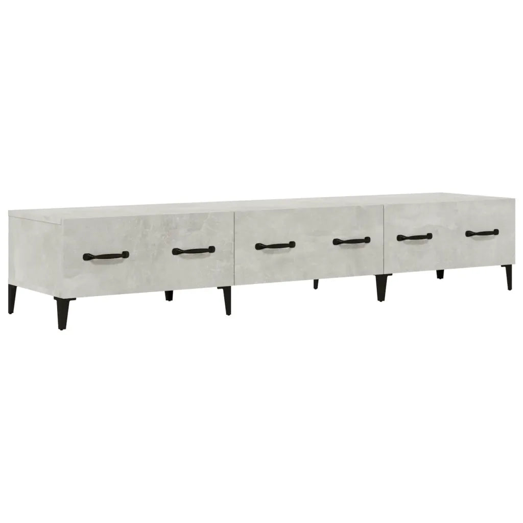 Mobile Porta TV Grigio Cemento 150x34,5x30 cm Legno Multistrato 812649