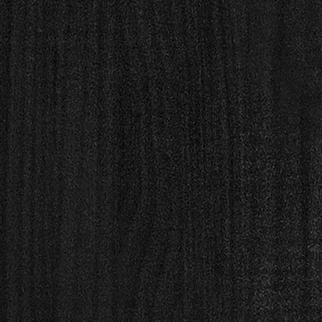 Giroletto in Legno Massello Nero 75x190 cm Small Single