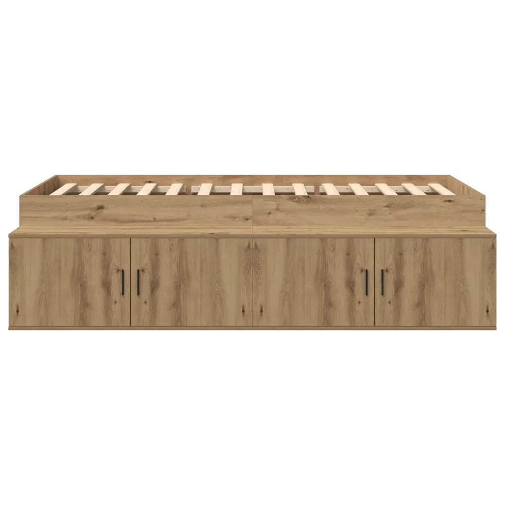 Struttura del letto con cassetto Rovere artigianale 90 x 200 cm 3335196