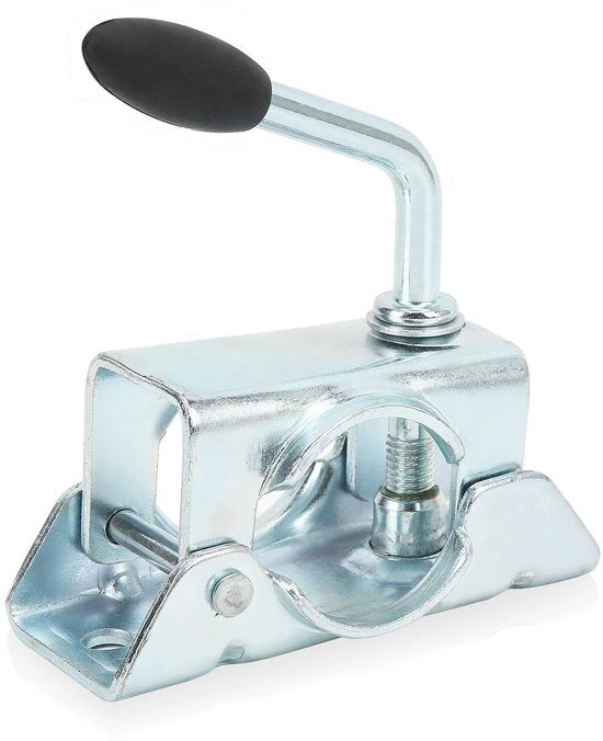 Fermovente di fissaggio professionale in acciaio inossidabile - chiusura a molla - alta resistenza - idoneo per tubo da 48mm - duraturo - installazione semplice
