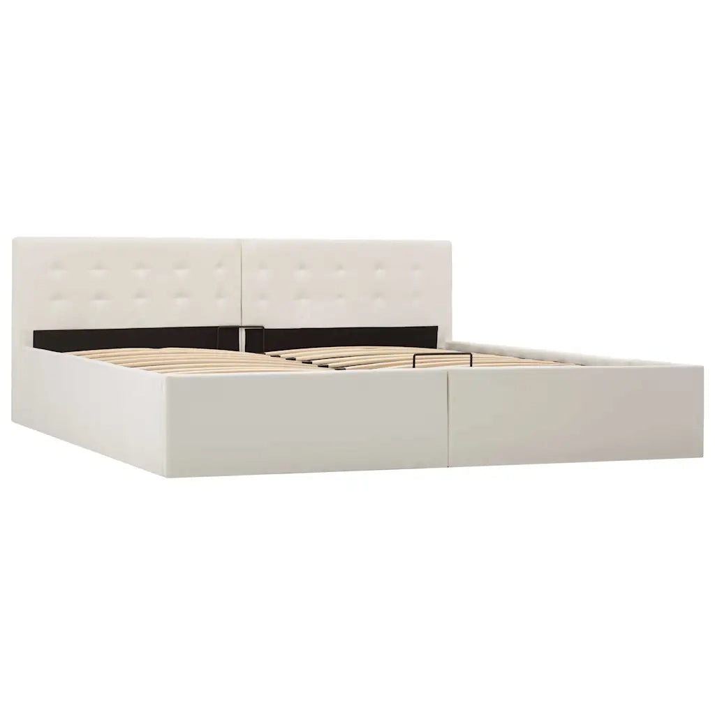 Giroletto con Contenitore Idraulico Bianco Similpelle 180x200cm cod mxl 53387