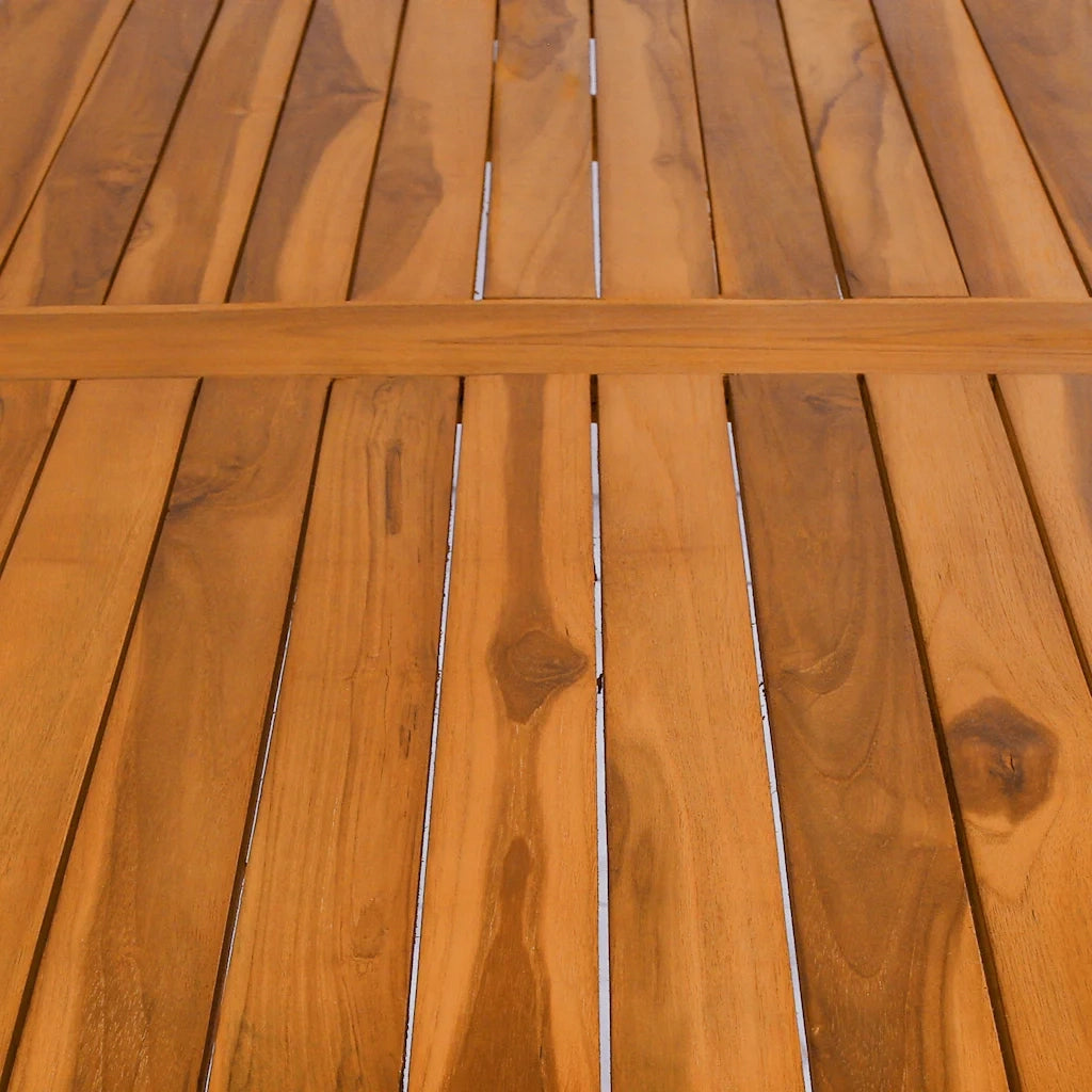 Tavolo da Pranzo per Giardino | Tavolino da esterno 120x65x80 cm in Massello di Teak