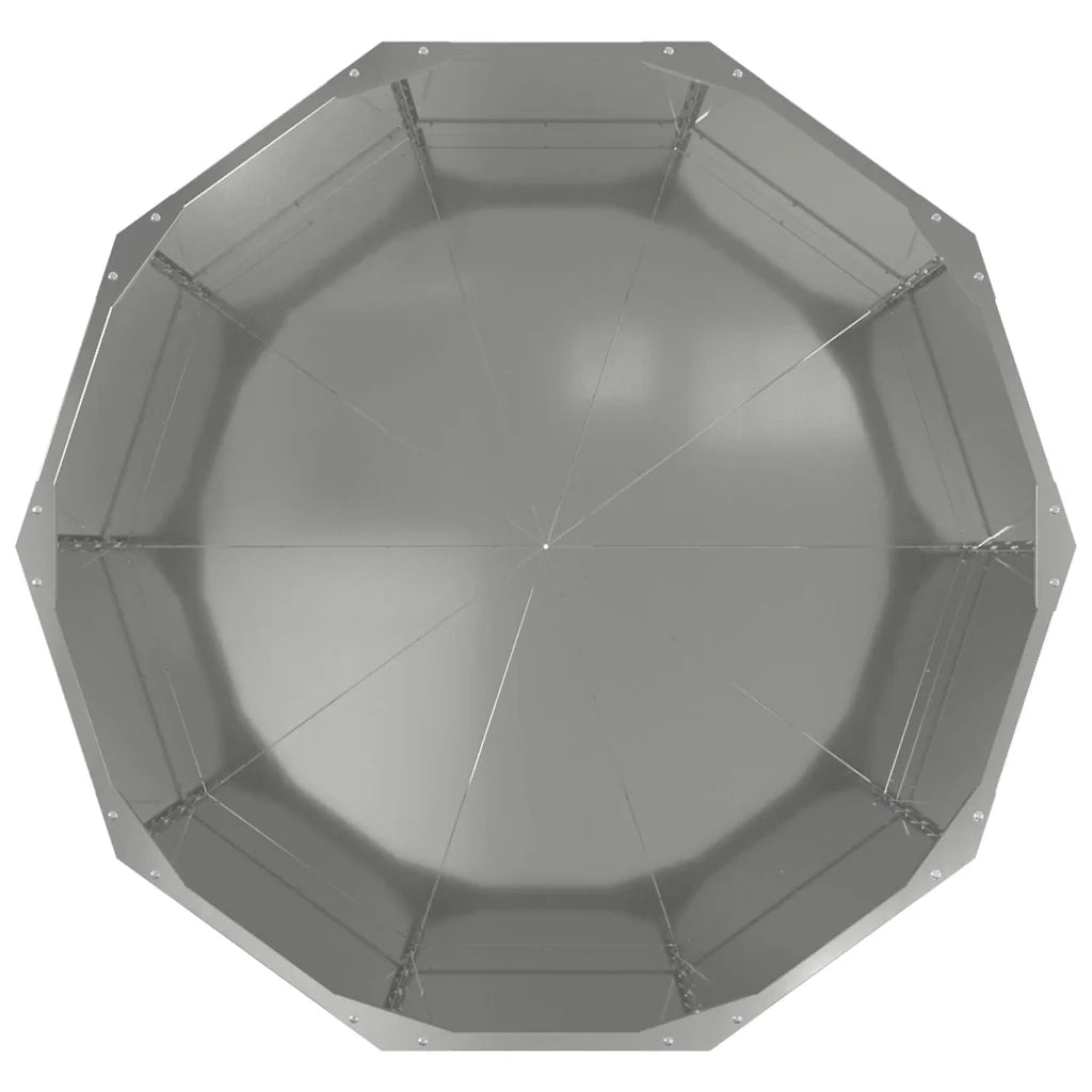Fioriera | Cassetta per fiori | Vaso Argento 90 x 90 x 50 cm Acciaio zincato