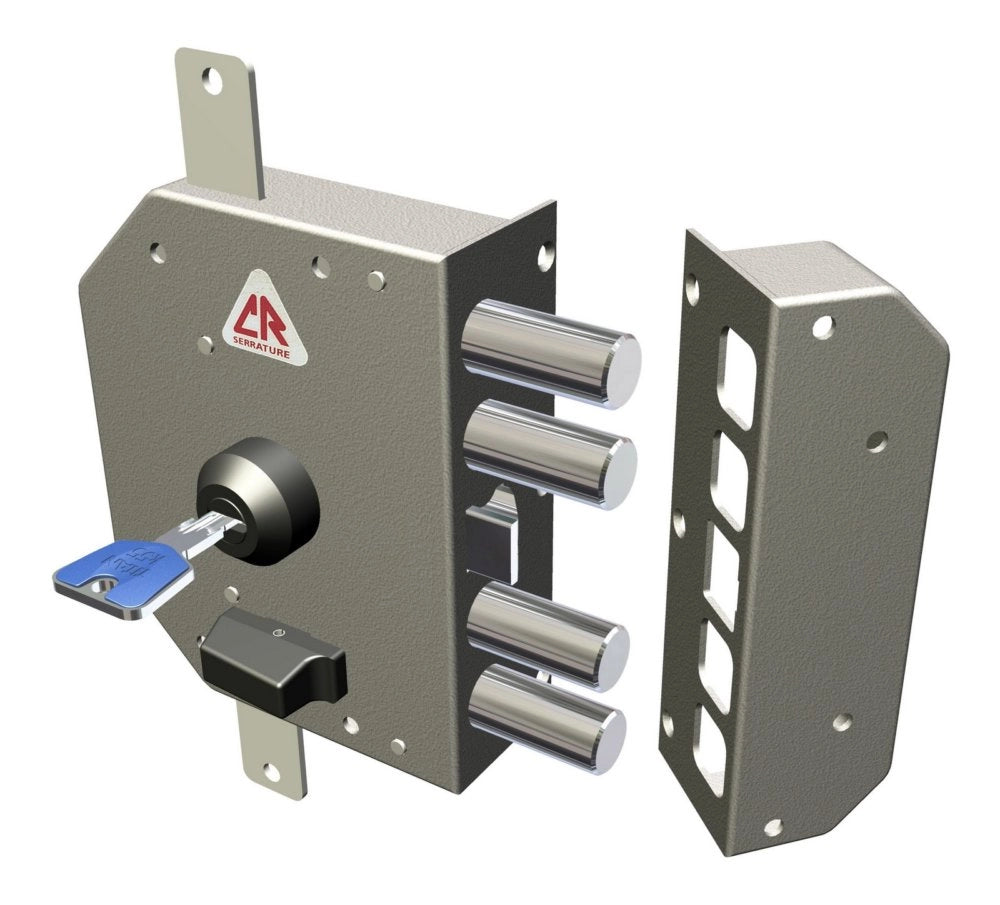 1pz c.r.art.3250k55 serratura sicurezza pomolo mano dx lunghezza cilindro mm60 cod:ferx.12666