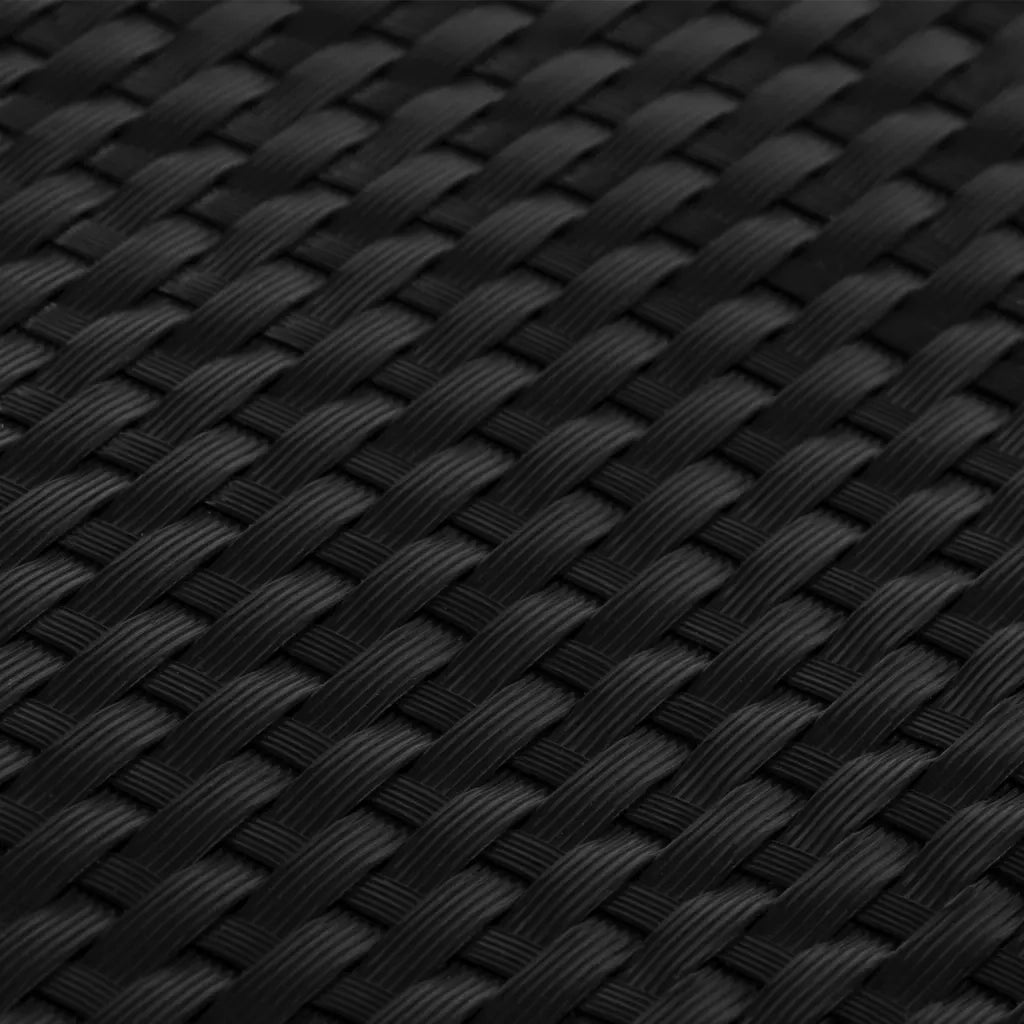 Paravento da Balcone Nero 400x80 cm in Polyrattan