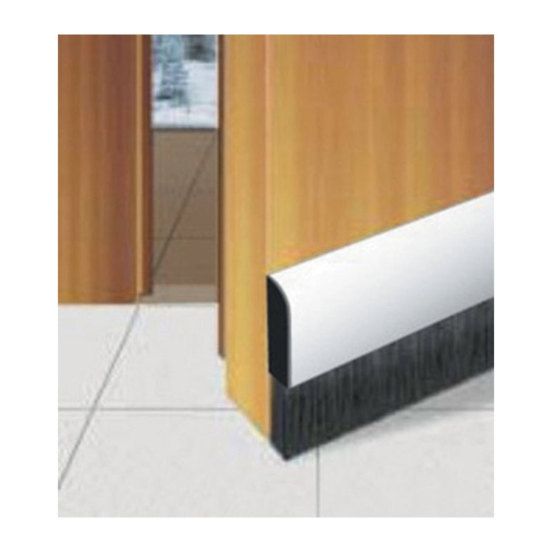 PARAPORTA CON SPAZZOLA A MOLLA PVC 1 M MARRONE- 12,0 pz