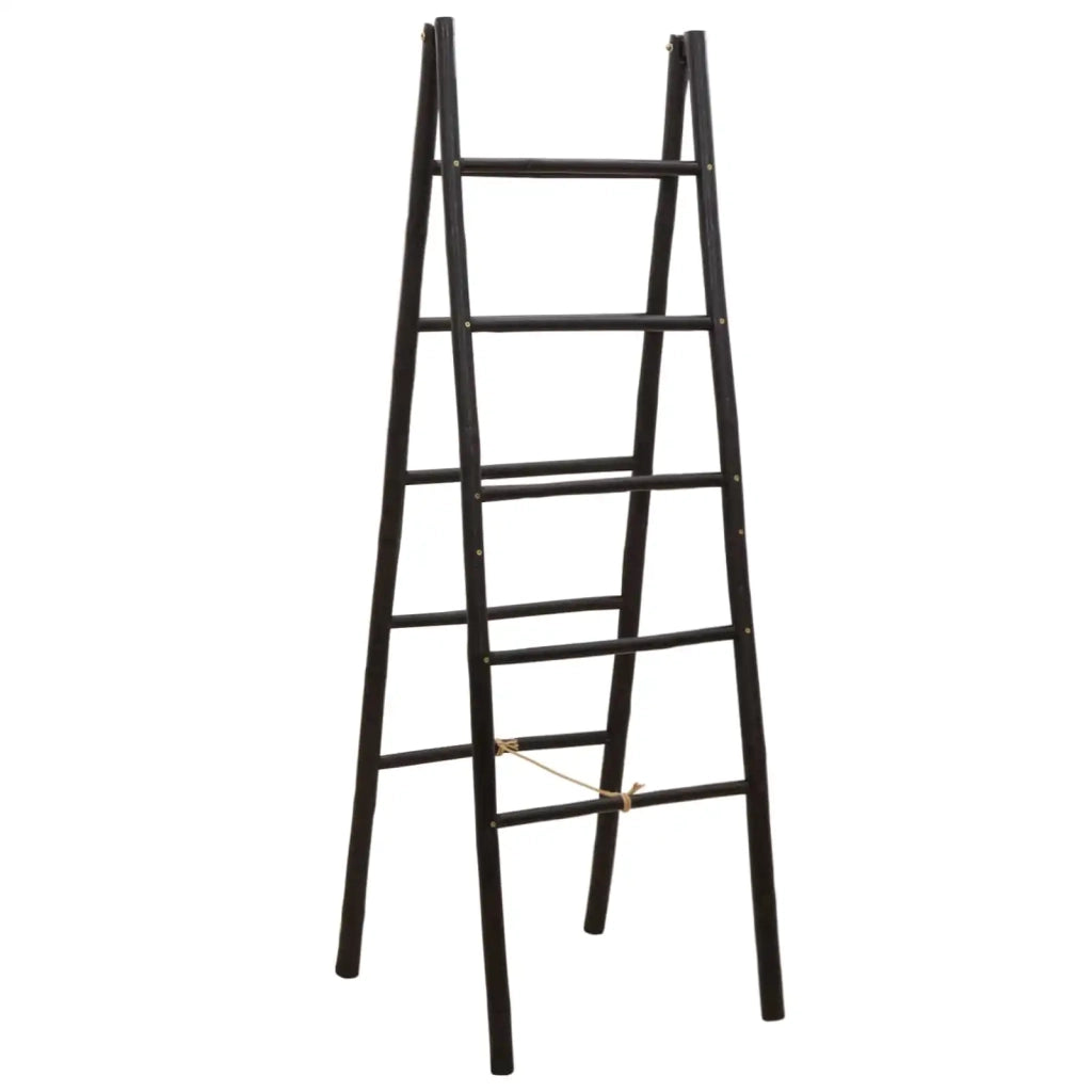Scala per coperte a doppio lato Nero 50 x 50 x 159 cm Bambù 42027170