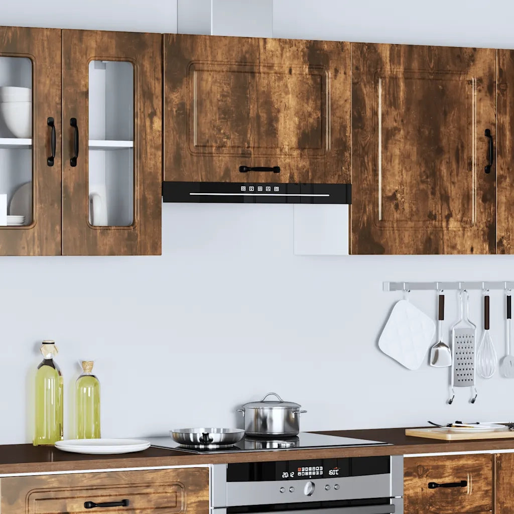 Pensile da Cucina Kalmar Rovere Fumo in Legno Multistrato 853602