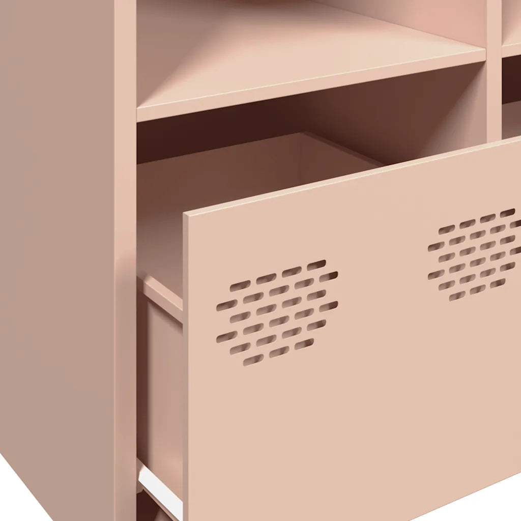 Credenza Rosa 135x39x73,5 cm in Acciaio Laminato a Freddo 3307162