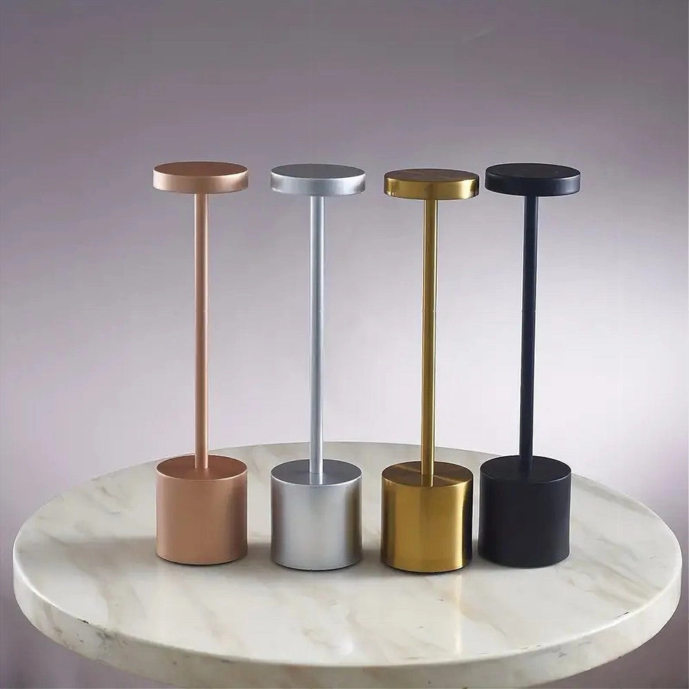 Trade Shop - Lampada Da Tavolo Moderna Ricaricabile Usb Touch Portatile Luminosità Regolabile -