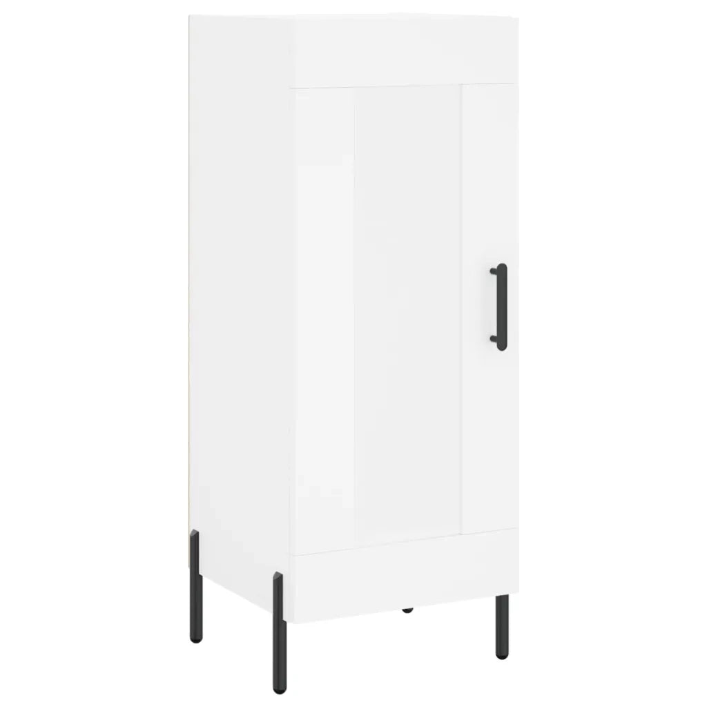 Credenza | Madia | Buffet da pranzo | Armadio da pranzo Bianca 34,5x34x180 cm in Legno Multistrato