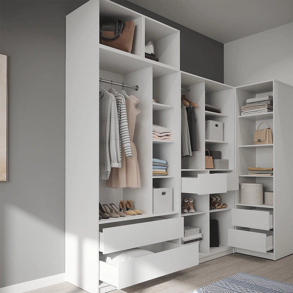 Armadio Elmo Bianco 50 x 40 cm Set di 3 Vicco