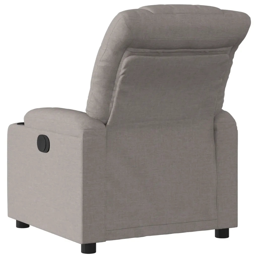 Poltrona Elettrica Reclinabile Tortora in Tessuto 3206634