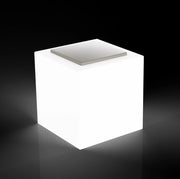 Pouf da Giardino Luminosto 50x50 cm con Cuscino in Resina Arkema Iris Comfort SL