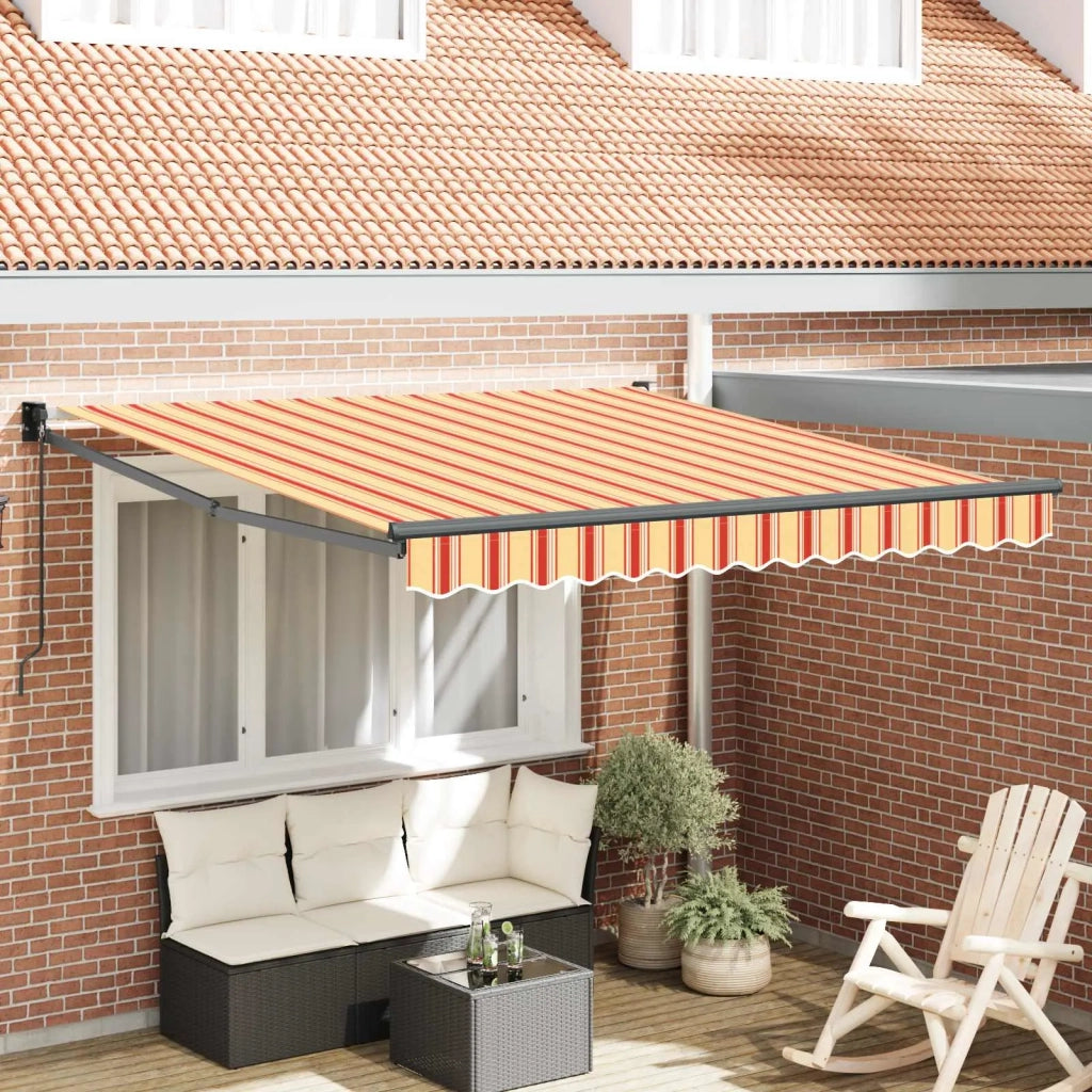 Tenda Retrattile Giallo e Arancione 300 x 250 cm 3329971