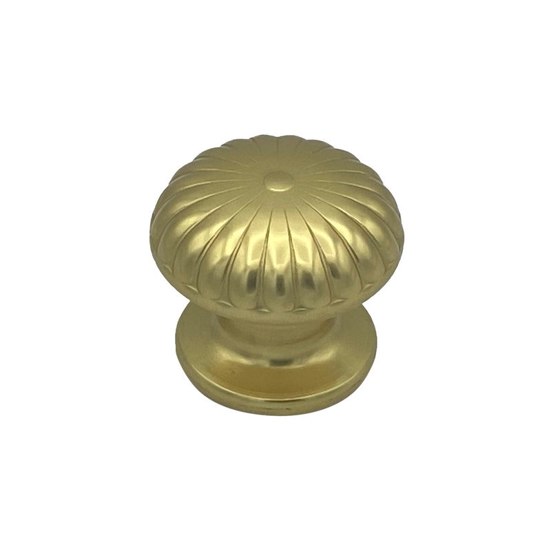Pomolo fisso per porta SAGUATTI 161/60BB in alluminio oro lucido
