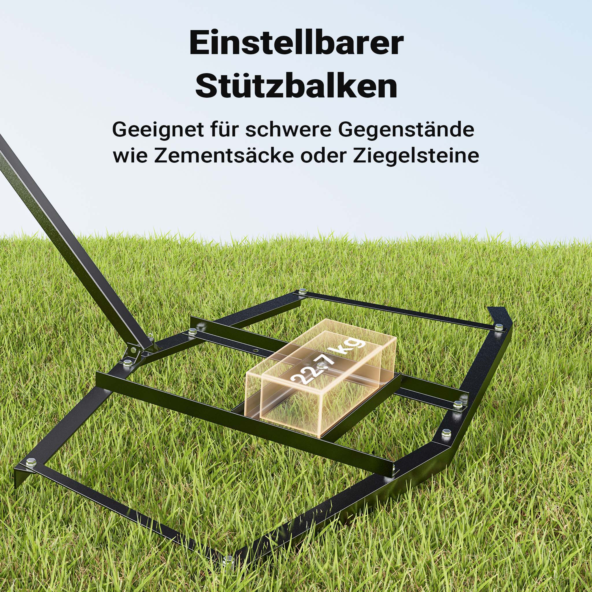 Erpice livellatore prato terreno per quad trattorini 172 x 90 cm Telaio fisso di livellamento