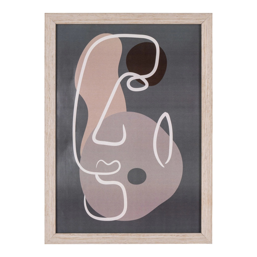 Set di 3 Quadri Madison, Marrone, MDF, 30x21x1,5 cm