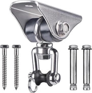 Schienal supporto oscillante pesante 360 gradi rotativo - acciaio inossidabile - oscillatore silenzioso - attacco per lenzuola - beugel per montaggio a soffitto - trattenuta per appendiabiti - schienal oscillante yoga