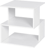 Cassettiere in legno per camera da letto e soggiorno - Supporto accessorio - Steccato - Legno - 40x40x43.5 - Bianco