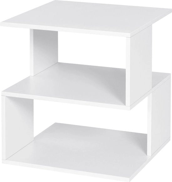 Cassettiere in legno per camera da letto e soggiorno - Supporto accessorio - Steccato - Legno - 40x40x43.5 - Bianco