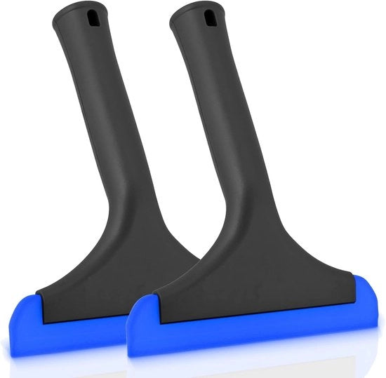 Pulitore di vetro per auto, pulitore di finestrini, raccoglitore di gocce per auto, per pulire vetri, specchi e finestrini, 2 pezzi.
