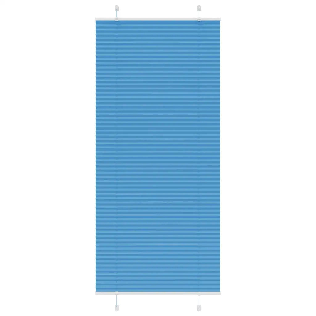 Tenda Plissettata Blu 90x200 cm Larghezza Tessuto 89,4 cm